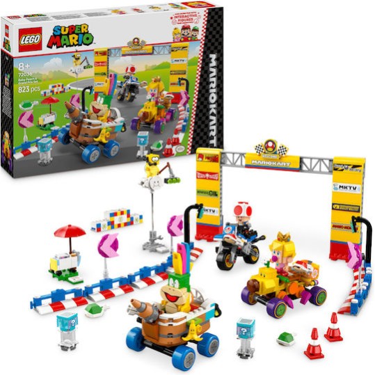 Lego Super Mario Baby Peach & Grand Prix Set για 8+ Ετών 823τμχ