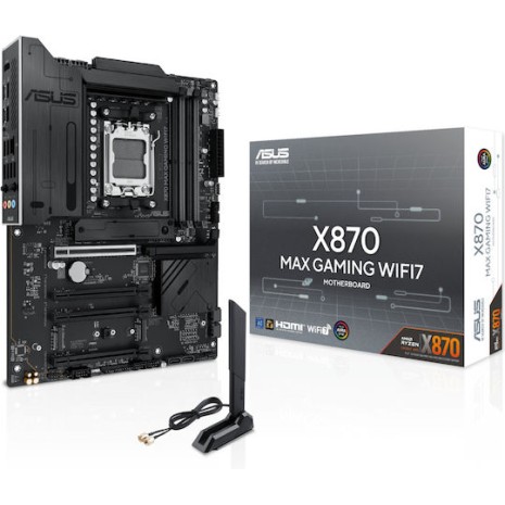 Asus X870 MAX GAMING WIFI7 Motherboard ATX με AMD AM5 Socket 90MB1LY0-M0EAY0
