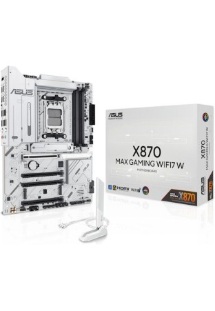 Asus X870 MAX GAMING WIFI7 W Motherboard ATX με AMD AM5 Socket 90MB1LZ0-M0EAY0
