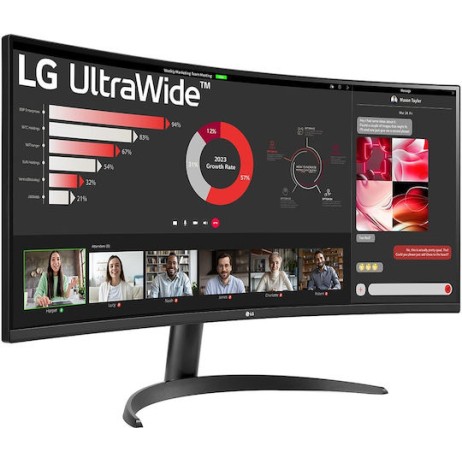 LG 34WR50QK-B Ultrawide VA HDR Curved Monitor 34