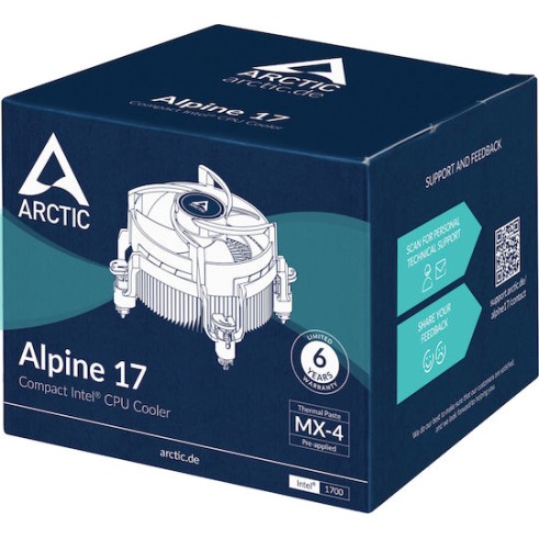 Arctic Alpine 17 Ψύκτρα Επεξεργαστή για Socket 1700