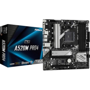 ASRock A520M Pro4 Motherboard Micro ATX με AMD AM4 Socket 90-MXBDU0-A0UAYZ