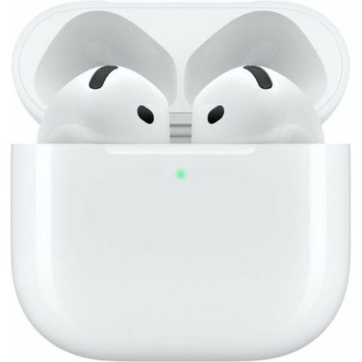 Apple AirPods 4 Earbud Bluetooth Handsfree Ακουστικά με Αντοχή στον Ιδρώτα και Θήκη Φόρτισης Λευκά