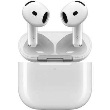 Apple AirPods 4 Earbud Bluetooth Handsfree Ακουστικά με Αντοχή στον Ιδρώτα και Θήκη Φόρτισης Λευκά