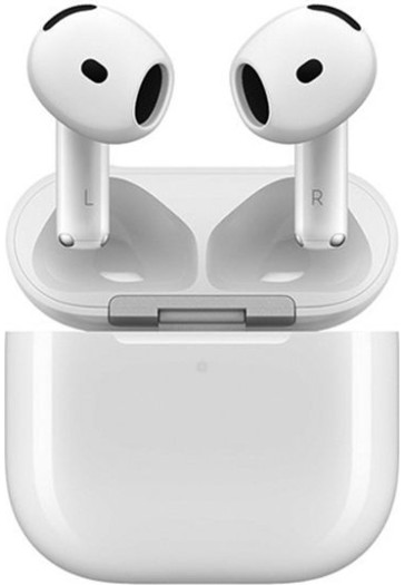 Apple AirPods 4 Earbud Bluetooth Handsfree Ακουστικά με Αντοχή στον Ιδρώτα και Θήκη Φόρτισης Λευκά