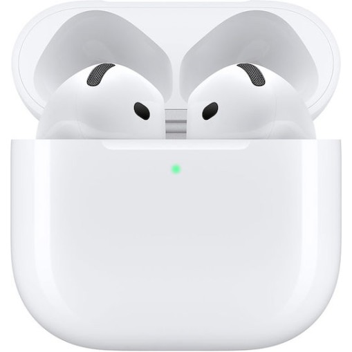 Apple AirPods 4 with Active Noise Cancellation Earbud Bluetooth Handsfree Ακουστικά με Αντοχή στον Ιδρώτα και Θήκη Φόρτισης Λευκά