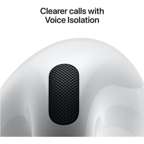 Apple AirPods 4 with Active Noise Cancellation Earbud Bluetooth Handsfree Ακουστικά με Αντοχή στον Ιδρώτα και Θήκη Φόρτισης Λευκά
