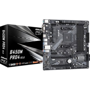 ASRock B450 Pro4 R2.0 Motherboard ATX με AMD AM4 Socket 90-MXBEE0-A0UAYZ