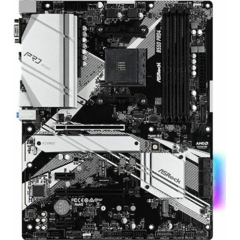 ASRock B550 Pro4 Motherboard ATX με AMD AM4 Socket