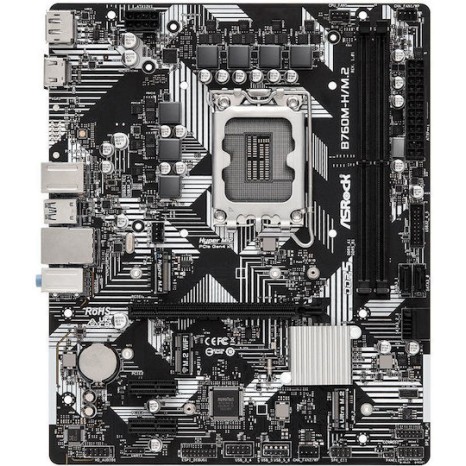 ASRock B760M-H2/M.2 Motherboard Micro ATX με Intel 1700 Socket