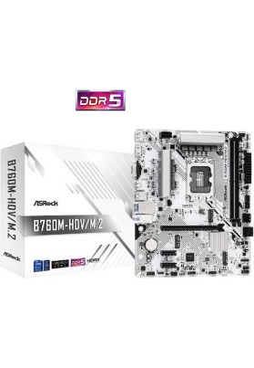 ASRock B760M-HDV/M.2 Motherboard Micro ATX με Intel 1700 Socket 90-MXBMJ0-A0UAYZ