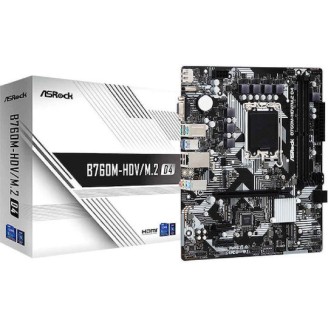 ASRock B760M-HDV/M.2 D4 Motherboard Micro ATX με Intel 1700 Socket 90-MXBL40-A0UAYZ