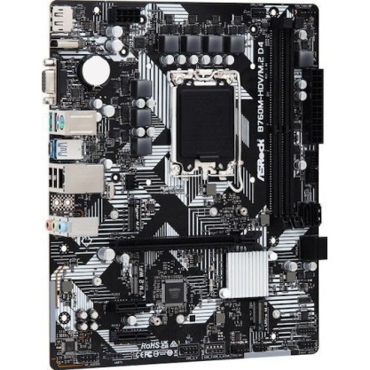 ASRock B760M-HDV/M.2 D4 Motherboard Micro ATX με Intel 1700 Socket 90-MXBL40-A0UAYZ