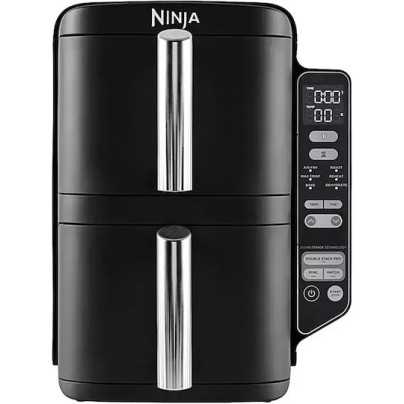 Ninja Stack Air Fryer με Wi-Fi & Διπλό Αποσπώμενο Κάδο 7.6lt Μαύρο