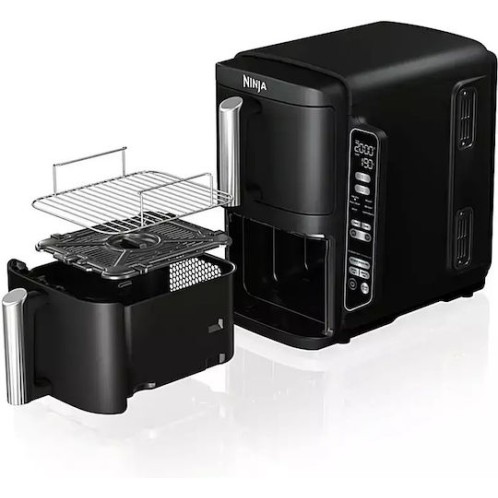 Ninja Stack Air Fryer με Wi-Fi & Διπλό Αποσπώμενο Κάδο 7.6lt Μαύρο