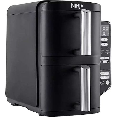 Ninja Stack Air Fryer με Wi-Fi & Διπλό Αποσπώμενο Κάδο 7.6lt Μαύρο