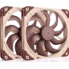 Noctua NF-A14x25 G2 PWM Sx2-PP Case Fan 140mm με Σύνδεση 4-Pin 2τμχ Καφέ