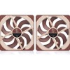 Noctua NF-A14x25 G2 PWM Sx2-PP Case Fan 140mm με Σύνδεση 4-Pin 2τμχ Καφέ