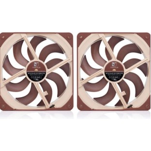Noctua NF-A14x25 G2 PWM Sx2-PP Case Fan 140mm με Σύνδεση 4-Pin 2τμχ Καφέ