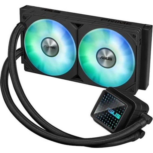 Asus Prime LC 240 ARGB Υδρόψυξη Επεξεργαστή Διπλού Ανεμιστήρα 120mm για Socket AM4/AM5/1700/1200/115x