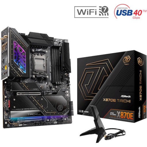 ASRock X870E Taichi Wi-Fi Motherboard Extended ATX με AMD AM5 Socket 90-MXBP90-A0UAYZ