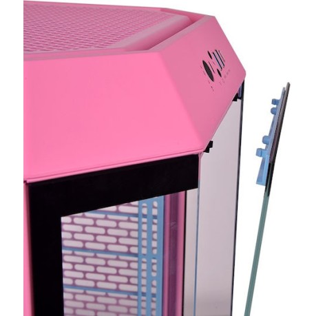 Thermaltake The Tower 300 Micro Tower Κουτί Υπολογιστή με Πλαϊνό Παράθυρο και RGB Φωτισμό Bubble Pink