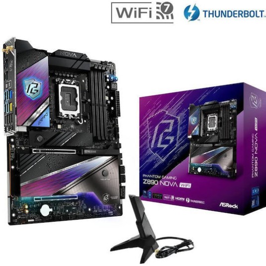 ASRock Phantom Gaming Z890 Nova WiFi Motherboard ATX με Intel 1851 Socket