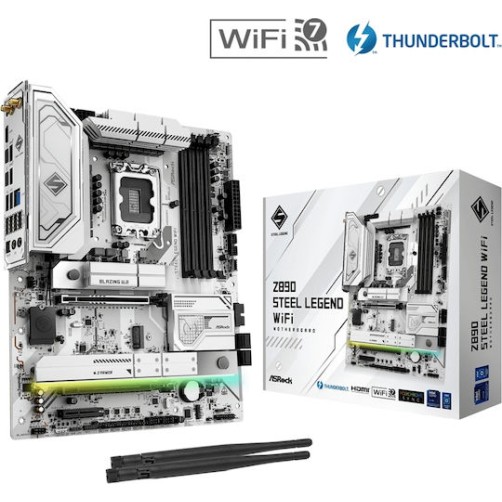 ASRock Z890 Steel Legend WiFi Motherboard ATX με Intel 1851 Socket 90-MXBPF0-A0UAYZ