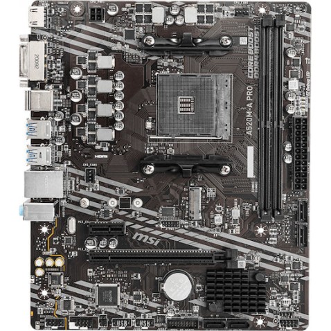MSI A520M-A PRO Motherboard Micro ATX με AMD AM4 Socket 7C96-001R