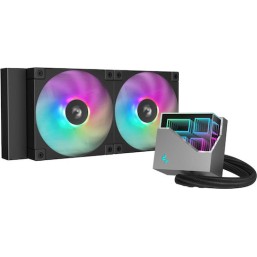 Deepcool LT240 Υδρόψυξη Επεξεργαστή Διπλού Ανεμιστήρα 120mm για Socket AM4/AM5/1700/1200/115x με ARGB Φωτισμό