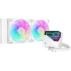 Deepcool LT240 Υδρόψυξη Επεξεργαστή Διπλού Ανεμιστήρα 120mm για Socket AM4/AM5/1700/1200/115x με ARGB Φωτισμό Λευκή