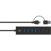 Icy Box USB 3.2 Hub 7 Θυρών με σύνδεση USB-A / USB-C