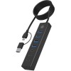 Icy Box USB 3.2 Hub 7 Θυρών με σύνδεση USB-A / USB-C