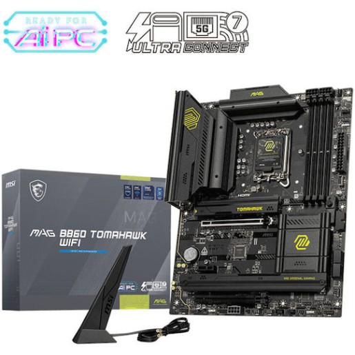 MSI MAG B860 Tomahawk WiFi Motherboard ATX με Intel 1851 Socket 7E39-001R