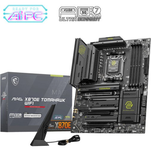 MSI MAG X870E Tomahawk WIFI Motherboard ATX με AMD AM5 Socket 7E59-004R