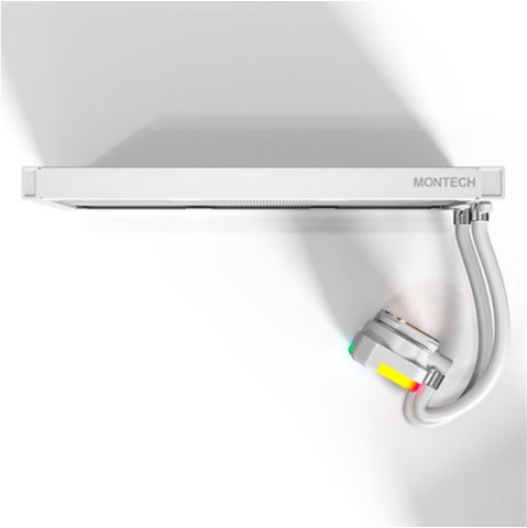 Montech HyperFlow Υδρόψυξη Επεξεργαστή Τριπλού Ανεμιστήρα 120mm για Socket AM4/AM5/1700/1200/115x με ARGB Φωτισμό Λευκή