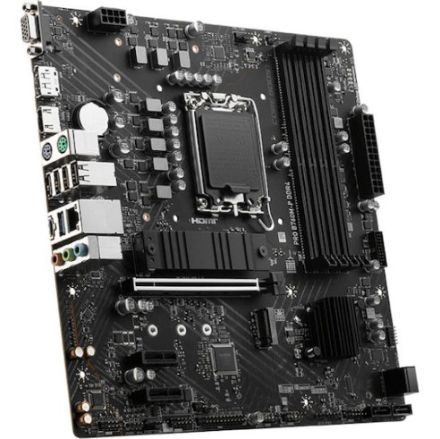 MSI Pro B760M-P DDR4 Motherboard Micro ATX με Intel 1700 Socket 7E02-001R