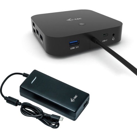 i-tec USB-C Dual Display Docking Station with Power Delivery 100W + i-tec Universal Charger 112 W