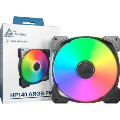 Montech HP140 Case Fan με ARGB Φωτισμό και Σύνδεση 4-Pin PWM