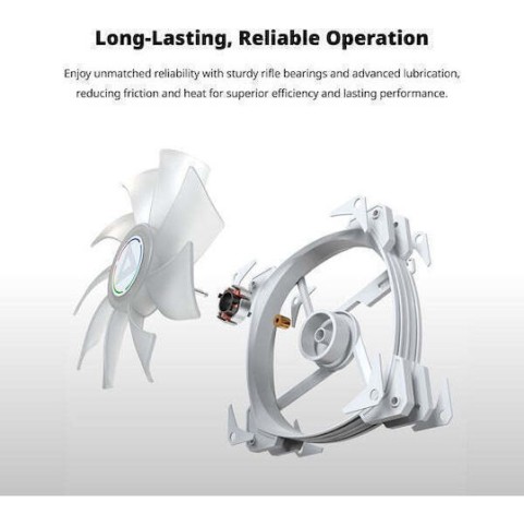 Montech Case Fan 140mm με ARGB Φωτισμό Λευκό