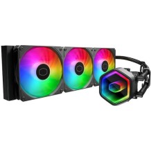 CoolerMaster MasterLiquid 360 Core II Υδρόψυξη Επεξεργαστή Τριπλού Ανεμιστήρα 120mm για Socket 1700/1200/115x με ARGB Φωτισμό Λευκή