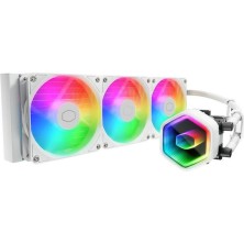 CoolerMaster MasterLiquid 360 Core II Υδρόψυξη Επεξεργαστή Τριπλού Ανεμιστήρα 120mm για Socket 1700/1200/115x με ARGB Φωτισμό Λευκή
