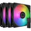 CoolerMaster SickleFlow Edge 120 Case Fan με ARGB Φωτισμό και Σύνδεση 3-Pin / 4-Pin PWM 3τμχ