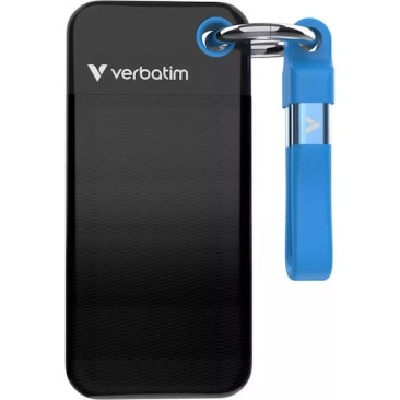 Verbatim Pocket USB 3.2 / USB-C Εξωτερικός SSD 1TB M.2 Black/Blue
