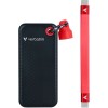 Verbatim Pocket USB 3.2 Εξωτερικός SSD 1TB Black / Red