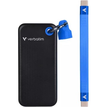 Verbatim Pocket USB 3.2 / USB-C Εξωτερικός SSD 2TB M.2 Black/Blue