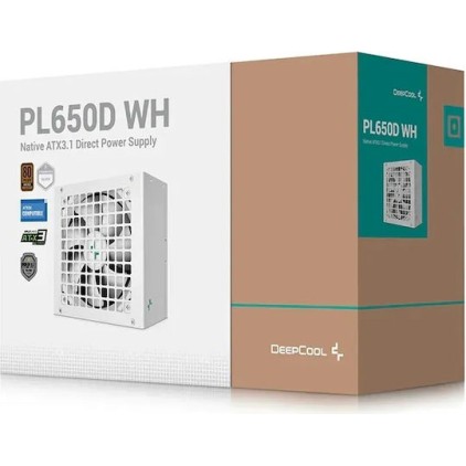 Deepcool PL650D 650W Λευκό Τροφοδοτικό Υπολογιστή Full Wired 80 Plus Bronze