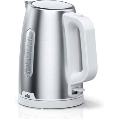 Braun Pureshine Βραστήρας 1.7lt 2200W Ασημί