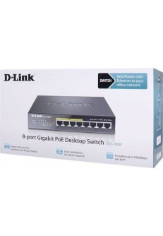 D-Link DGS-1008P Unmanaged L2 PoE Switch με 8 Θύρες Gigabit (1Gbps) Ethernet