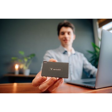 Verbatim Metal Mini USB-C Εξωτερικός SSD 512GB M.2 Μαύρο